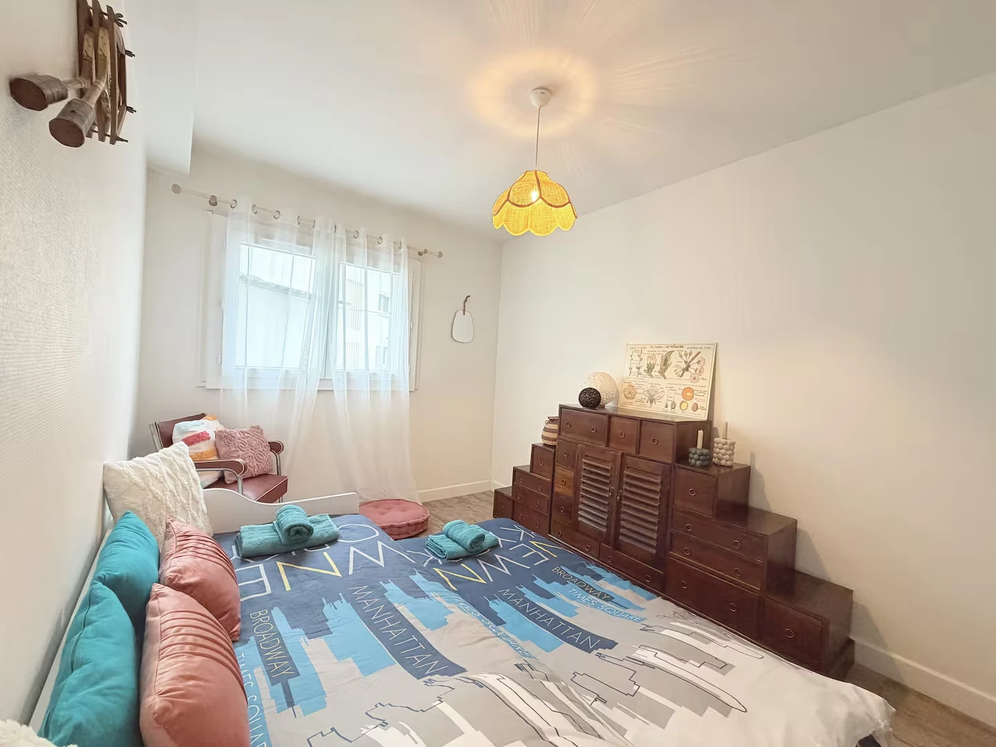 Chambre d'une location saisonnière à Agen